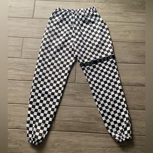 Checkered Cargo Pants